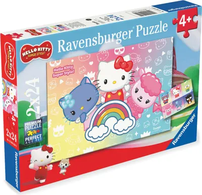 Image de Ravensburger - Hello Kitty Puzzle 2x24 elementy - Oryginalny produkt edukacyjny