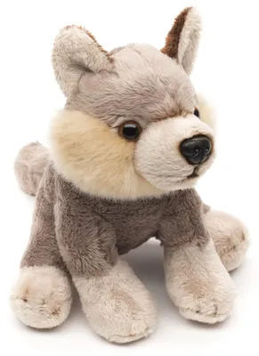 Produktbild von Uni-Toys - Wolf Plushie - 15 cm (Länge) - Plüsch-Wolf - Plüschtier, Kuscheltier