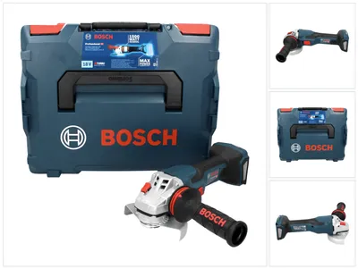 Produktbild von Bosch Akku-Winkelschleifer BITURBO GWS 18V-15 C, Solo Version, Zusatzhandgriff, L-BOXX