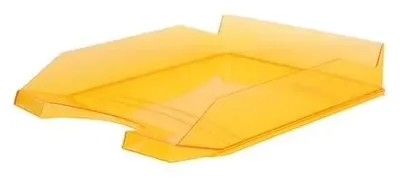 Zdjęcie produktu dla Pojemnik na biurko, plastikowy, VICTORIA OFFICE, przezroczysty, pomarańczowy