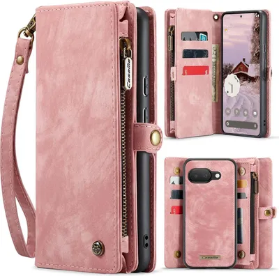 Produktbild von CaseMe 008  Google Pixel 9a Hülle Abnehmbare 2in1 Klapphülle Geldbörse - Pink