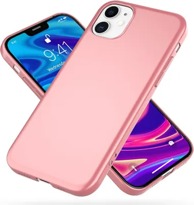 Produktbild von NALIA Hard Case für iPhone 12/ iPhone 12 Pro, Slim Cover Handy Schutz Hülle Etui Rose Gold