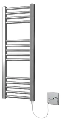 Elektrischer Handtuchheizkörper, Chrom, 300x800 mm
