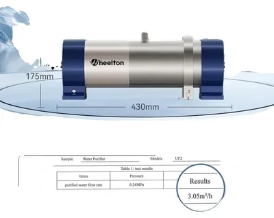 Immagine prodotto di Filtro per acqua domestico, portata elevata, acciaio inossidabile resistente, UF2 1000L