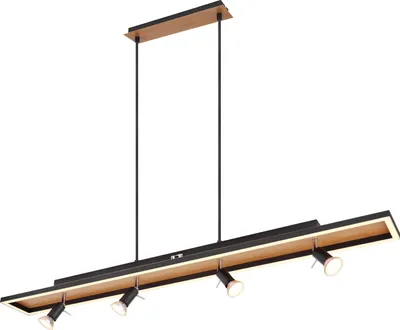 Produktbild von Globo Lighting Hängeleuchte Metall schwarz matt, LED