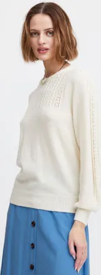 Produktbild von Atelier Rêve IRCHIBA LS Damen Strickpullover Pullover Pulli Rundhals 29% Nylon, 24% Viskose, 22%.Polyacryl, 12% Polyester, 8% Wolle, 5% Alpaka regular fit