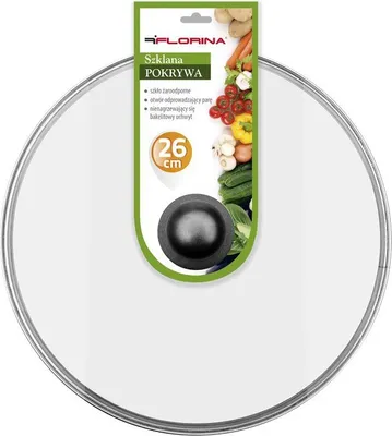 Obrázok produktu pre Pokrievka sklo ¤26cm s rámom a výpustníkom