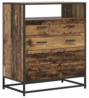 Obrázok produktu pre vidaXL Komoda so 4 zásuvkami, masívne drevo, 70 x 41 x 83,5 cm
