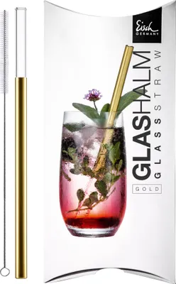 Produktbild von Glashalm 998/1 gold im Geschenkkarton