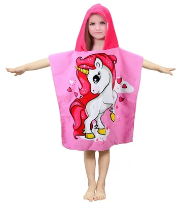 Produktbild von Kinderponcho und Badetuch aus Mikrofaser