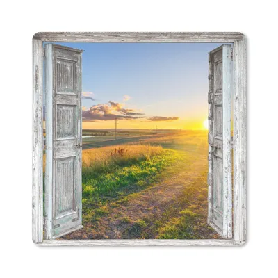 Produktbild von MuchoWow® Mauspad Mousepad Aussicht - Landschaft - Landschaft - Sonne 20x20 cm - Mousepads - Maus Mat - Pad - Mausunterlage - Desk Mat - Bureauartikeln