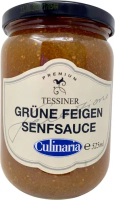 Produktbild von Culinaria Tessiner Grüne Feigen Senfsauce 525 ml Glas Sauce Käse Fleisch