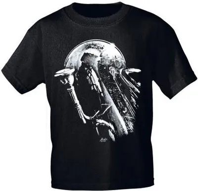 Produktbild von T-Shirt uni mit Print - Tuba - von ROCK YOU MUSIC SHIRTS - 10734 schwarz - Gr. S - XXL Größe - S