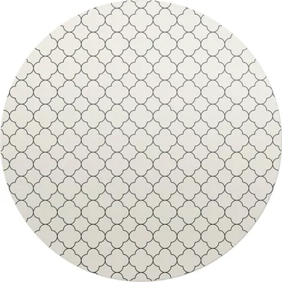Produktbild von Geometrisches Muster – Bodenschutzmatte – Stuhlunterlage – Bürostuhlmatte – Rutschfeste Bodenmatte – Schutzmatte für Hartboden – fi 100 cm