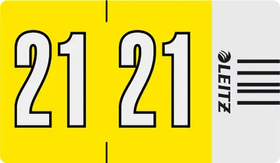 Produktbild von LEITZ Jahressignal Orgacolor "22" auf Rolle gelb