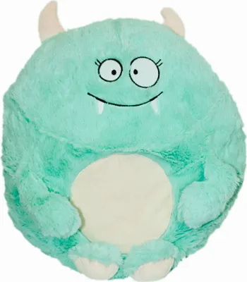 Produktbild von Monster Kuschelkissen Plüsch Kinder Kissen in Mint Dekokissen incl Füllung ca. 45 cm Autokissen