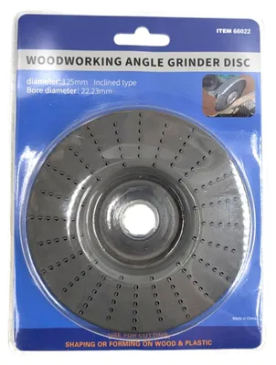 Produktbild von Winkelschleifscheibe für Holz 125 mm - Bohrung 22,23 mm - Himbeerscheibe
