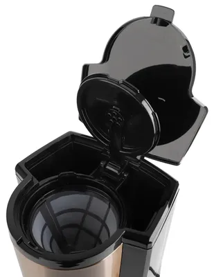 Produktbild von Kaffeemaschine EMERIO CME-124994.2 mit Timer, 1,5l Glaskanne, Kupfer, 1000W