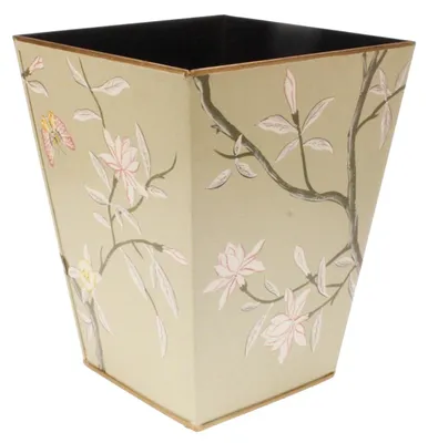 Productafbeelding van Meander Papierbak Magnolia en Schmetterling, beige, 23x23x30,5 cm