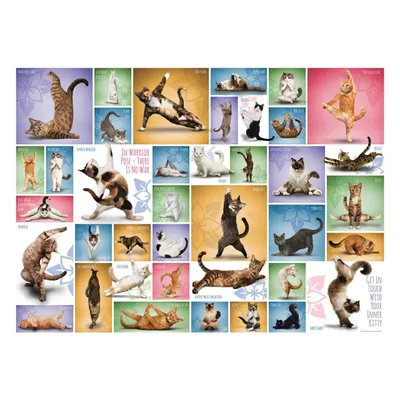 Produktbild von Yoga Cats. Puzzle 1000 Teile