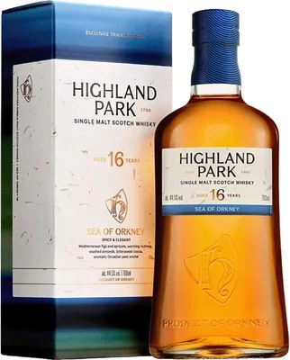 Produktbild von Highland Park 16 Jahre - Sea of Orkney - Spicy & Elegant - Exclusive Travel Edition - Single Malt Scotch Whisky