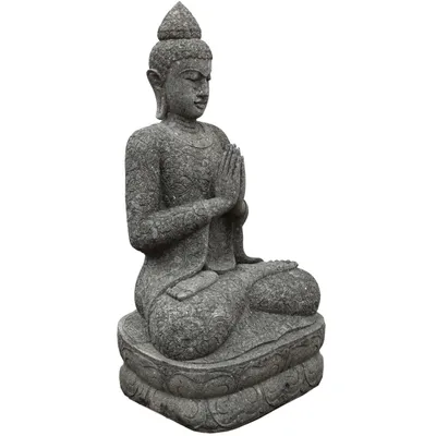 Produktbild von Stonox Buddha Figur Bidhannagar Naturstein frostbeständig 70x80x152cm