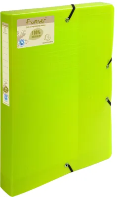 Produktbild von Exacompta 8x PP, Archivbox mit Gummizug A4, Rücken 40mm - Anisgrün - 553573E