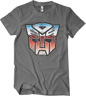 Produktbild von Distressed Autobot Shield T-Shirt - Medium - DarkGrey