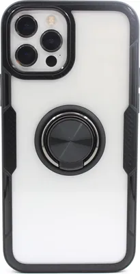 Produktbild von Hülle für Apple iPhone 12/12 Pro - Carbon Ring Case - Schwarz