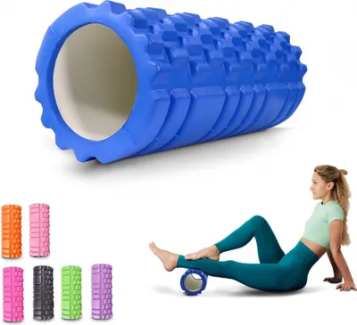 Produktbild von Mobiclinic® Fitness, Faszienrolle, FitRoller, Schaumstoff und Eva, 14x33 cm, Pilates, Yoga, Massageroller, 3 Intensitätsstufen