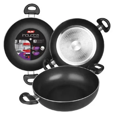 Produktbild von Ibili Inducta Honda 2 ASAS 410524 Bratpfanne, 24 cm max. Durchmesser, Aluminium, Induktionsherd-geeignet, Antihaftbeschichtung