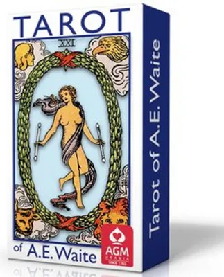 Zdjęcie produktu dla Tarot of A.E. Waite (Blue Edition, Pocket, GB), m. 1 Buch, m. 1 Beilage