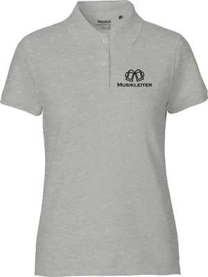 Produktbild von Huuraa Damen Polo Shirt Musikleiter Schützenfest XXL Sport Grey Bio Baumwolle Fairtrade Poloshirt Geschenkidee