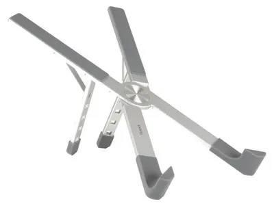 Obrázek produktu pro TooQ TQLRS0036-AL, Stojan pro laptop, Stříbrná, Hliník, Silikon, 27,9 cm (11"), 43,9 cm (17.3"), 260 mm