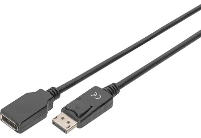 Produktbild von Assmann AK-340200-020-S DisplayPort AV-Kabel für Audio-/Video-Gerät, Monitor - 2 m - ja - 1 x DisplayPort Stecker Digital Audio/Video - 1 x DisplayPort Buchse Digital Audio/Video - Schwarz, Schwarz