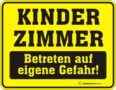 Produktbild von Kinderzimmer - Fun-Schilder - Blechschild