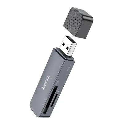 Produktbild von HOCO Speicherkartenleser 2in1 USB A 3.0 HB45 grau