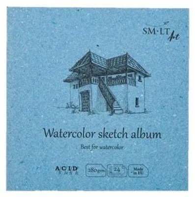 Immagine prodotto di SMLT Sketchbook acquerello quadrato 14 cm 280g24 fogli