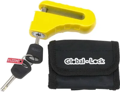 Produktbild von Global Lock Classic Scheibenbremsenschloss Gelb  Gelb One Size