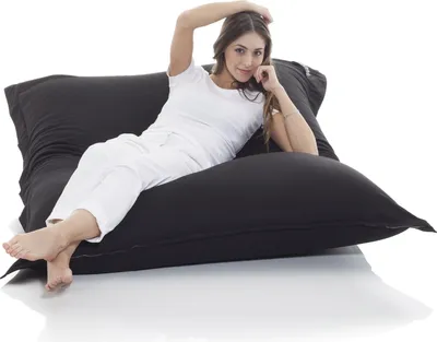 Obrázok produktu pre Bavlnený vankúš Lazy Bag - čierny