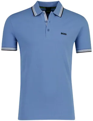 Produktbild von Boss Green Paddy Polo Regular Fit blau mit 3 Knöpfen
