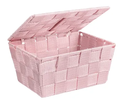 Zdjęcie produktu dla Kosz do przechowywania z pokrywą Adria Pink
