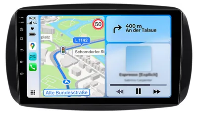 Immagine prodotto di Autoradio Android 128GB per Smart Fortwo / Forfour 453 (2016-2019) con CarPlay & Android Auto, Navigatore GPS, 4G LTE, Bluetooth, DAB+
