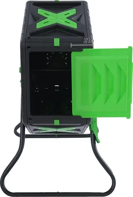 Obrázek produktu pro Převrhovací kompostér, objem 70 l, 360° otočný design, černý