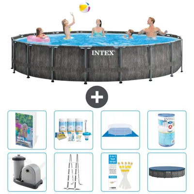 Produktbild von Prism Frame Pool Rund - 549x122 cm - 7-teilig S556
