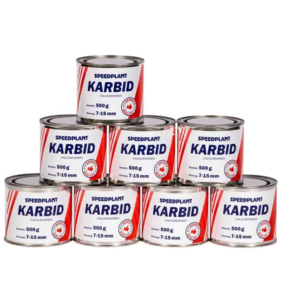 Produktbild von Karbid 4 kg (8x 500g) - Carbid Kabit Kabitt karbitt Karbit Karbid kleine Körnung 7-15mm - 8 Dosen