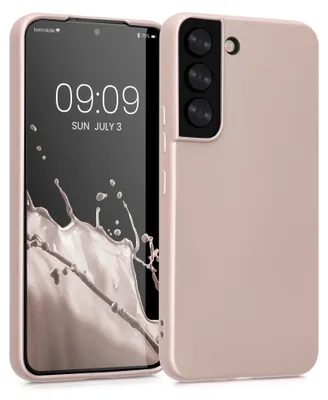 Produktbild von kwmobile Handyhülle für Samsung Galaxy S22 Hülle - Silikon Case metallisch schimmernd - Schutzhülle Cover - Metallic Gold