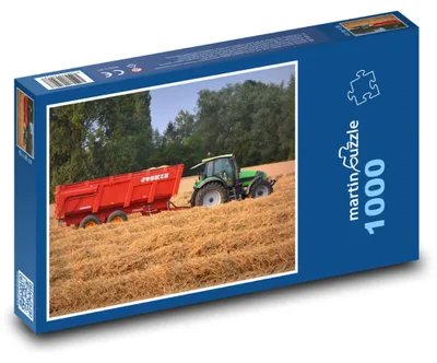 Obrázek produktu pro Puzzle 1000 Traktor na sklizni obilí - martinpuzzle