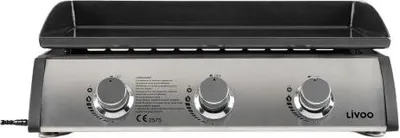 Obrázok produktu pre Plancha plyn 7,5 kW smaltovaná oceľová platňa 61 x 38 cm Livoo DOC277
