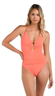 Produktbild von La Blanca Damen Island Goddess Bügel Badeanzug, Abendrot, 38